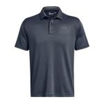 Under Armour Men's Tech Golf Polo, (045) Downpour Gray / / Pitch Gray, Large