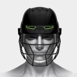 moonwalkr Mind 2.0 Cricket Helmet Head Guard for (62-65) CM Head Size Protective Gear with 30 Air Vents, Impact Resistant up to 100 mph Batting Cricket Helmet (Black, X-Large)