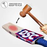 DSC Intense Force Kashmir Willow Cricket Bat for Leather Ball |Size-4 | Light Weight | Free Cover|