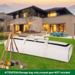 CYUREAY Croquet Set Carrying Bag for Storage,32 inch Travel Sports Duffel Croquet Mallet Storage Goalball Bat Organizer for Holding 6 Players Set, Portable Croquet Stick Tote, Gift Ideas (Bag Only)