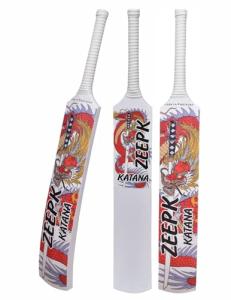 Cricket Bat Zeepk Tennis Tape Ball Full Size 5" inch Wide 35" Adult Full Cane Long Handle Hand Made Kashmir Willow - 2 lbs Lightweight & Strong Dragon Low Sweet Spot Low Profile Hard Hitting Sixer