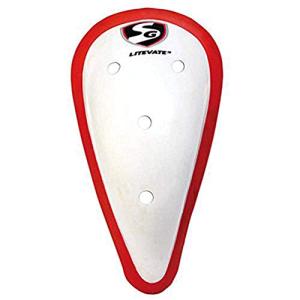 SG Litevate Abdominal Cricket Pad | Ultimate Comfort Soft Feel | Superior Shock Absorption, White