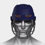 moonwalkr Mind 2.0 Cricket Helmet Head Guard for (60-63) CM Head Size Protective Gear with 30 Air Vents, Impact Resistant up to 100 mph Batting Cricket Helmet (Blue, Large)