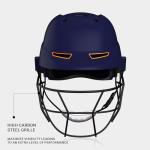 moonwalkr Mind 2.0 Cricket Helmet Head Guard for (60-63) CM Head Size Protective Gear with 30 Air Vents, Impact Resistant up to 100 mph Batting Cricket Helmet (Blue, Large)