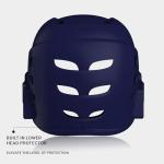 moonwalkr Mind 2.0 Cricket Helmet Head Guard for (60-63) CM Head Size Protective Gear with 30 Air Vents, Impact Resistant up to 100 mph Batting Cricket Helmet (Blue, Large)