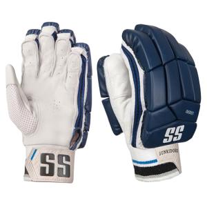 SS Cricket Legend Premium Limited Edition Batting Gloves. Right Handed - Navy Blue