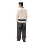 Members Only Men's Cricket Sweater | 100% Cotton Cable Knit Sweater Men | Cotton Cable Knit Sweater | Sweaters for Men - Off-White XL