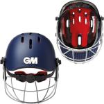 Gunn & Moore GM Purist GEO II Cricket Batting Helmet, BSI Approved, Geodesic Ultra-Strong Grille, Navy, Senior 540-590 mm