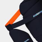 moonwalkr Cricket Thigh Guards 2.0 Lightweight Cricket Guard & Equipment Unisex Thigh Pads for Batter's Height (5'4"- 5'8") Safeguarding Both Your Outer and Inner Thighs Blue (Medium, Left Hand)