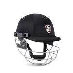 SG Blazetech Cricket Helmet | Black | Medium | Polypropylene, Polystyrene | Adult/Teen | Lightweight Shell | Adjustable Steel Visor | High Impact Resistance | EVA Foam Pads | Sweat-Absorbing Mesh