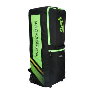 Kookaburra wd4000 Wheelie Duffle Cricket Bag - Black/Neon Green