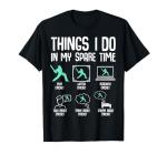 Cricket Things I Do in My Spare Time Kids Boys Youth T-Shirt