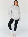 Trendy Queen Womens Oversized Sweatshirts Turtleneck Pullover Long Sleeve Hoodies Tops Fall Fashion Outfits 2026 Clothes Grey L
