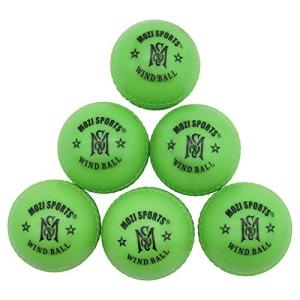 MARIB Wind Cricket Balls - Indoor & Outdoor Soft Training Cricket Ball for Coaching Practice (Green)