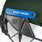Fortress Pro STL Cricket Helmet - Proffesional Grade Cricket Helmet for Junior, Youth & Senior Players | 3 Sizes | Adjustable Cricket Helmets | 4 Color Options (Dark Green, Large)
