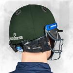 Fortress Pro STL Cricket Helmet - Proffesional Grade Cricket Helmet for Junior, Youth & Senior Players | 3 Sizes | Adjustable Cricket Helmets | 4 Color Options (Dark Green, Large)
