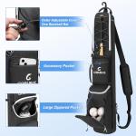 GOBUROS Baseball Bat Bag for 3-4 Baseball Bats, Bat Bag with Fence Hook and Adjustable Shoulder Strap, Suit for Baseball, Softball, T-ball Bat