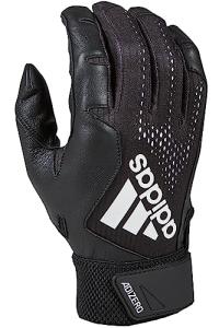 Adidas Adizero 4.0 Adult Leather Batting Glove, Black, Medium
