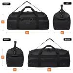 Fitdom 36" Versatile Travel Duffel Bag - Black