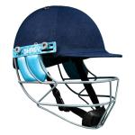Shrey Match 3.0 Steel Cricket Helmet Better Protection and Cushioning | Comfortable Fit (Navy, Medium)