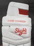 Skyhi Game Changer Cricket Batting Gloves | Lighweight Leather Cricket Batting Gloves for Mens Right Hand and Left Hand Batsman (Right Hand)