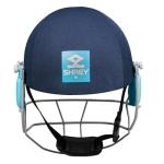Shrey Match 3.0 Steel Cricket Helmet Better Protection and Cushioning | Comfortable Fit (Navy, Medium)