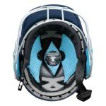 Shrey Match 3.0 Steel Cricket Helmet Better Protection and Cushioning | Comfortable Fit (Navy, Medium)