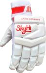 Skyhi Game Changer Cricket Batting Gloves | Lighweight Leather Cricket Batting Gloves for Mens Right Hand and Left Hand Batsman (Right Hand)
