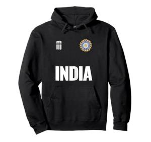 India Cricket Jersey Gifts for Indian Cricket Fans Pullover Hoodie