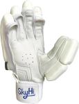 Skyhi Test Cricket Batting Gloves | Lighweight Leather Cricket Batting Gloves for Mens Right Hand and Left Hand Batsman (Right Hand)