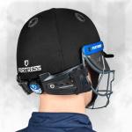 Fortress Pro STL Cricket Helmet - Proffesional Grade Cricket Helmet for Junior, Youth & Senior Players | 3 Sizes | Adjustable Cricket Helmets | 4 Color Options (Black, Large)
