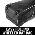 Athletico Wheeled Cricket Equipment Bag - Black