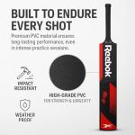 Reebok Blaze Plastic Cricket Bat – 34" Full Size Lightweight PVC Bat | Durable, Easy-Grip Design for Tennis & Soft Ball Practice | Ideal for Teen & Adult Players (Ages 15+) (Red)