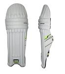 SS Cricket Match Premium Batting Leg Guards - Men's Size, (White Color)