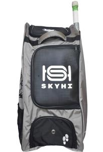 Skyhi Duffle Cricket Kitbag for Men with 1 Bat Caves Shoulder Straps Extra Compartment for Accessories (Gray)