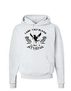 TOOLOUD Camp Half Blood Cabin 6 Athena Hoodie Sweatshirt White - Medium