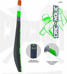 Jaspo Cric-Holic Senior Plastic Cricket Full Size Bat (34 X 4.5 Inch) for All Age Group with Soft Cricket Ball Combo