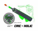 Jaspo Cric-Holic Senior Plastic Cricket Full Size Bat (34 X 4.5 Inch) for All Age Group with Soft Cricket Ball Combo