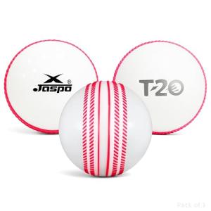jaspo PVC T-20 Cricket Balls, (White)