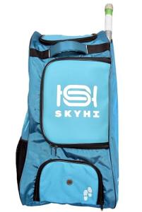 Skyhi Duffle Cricket Kitbag for Men with 1 Bat Caves Shoulder Straps Extra Compartment for Accessories (Solid Blue)