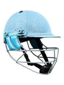 Shrey Match 3.0 Steel Cricket Helmet (Sky Blue, Medium)