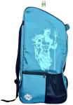 Skyhi Duffle Cricket Kitbag for Men with 1 Bat Caves Shoulder Straps Extra Compartment for Accessories (Solid Blue)
