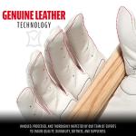 Franklin Sports Adult MLB Shok-Sorb X Batting Gloves, Adult Large, Pair, White/Chrome