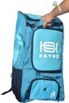 Skyhi Duffle Cricket Kitbag for Men with 1 Bat Caves Shoulder Straps Extra Compartment for Accessories (Solid Blue)