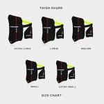 moonwalkr Cricket Thigh Guards 2.0 Lightweight Cricket Guard & Equipment Unisex Thigh Pads for Batter's Height (5'9"-6'2") Safeguarding Both Your Outer and Inner Thighs Black (Large, Left Hand).