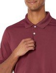 Quick-Dry Burgundy Polo Shirt for Men