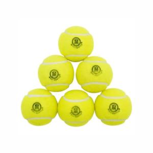 Mozi Sports Cricket Tennis Balls- Heavy Rubber Tennis Balls for Cricket Play Weight 120gm (Yellow)