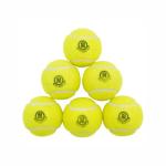 Mozi Sports Cricket Tennis Balls- Heavy Rubber Tennis Balls for Cricket Play Weight 120gm (Yellow)