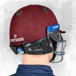 Fortress Pro STL Cricket Helmet - Proffesional Grade Cricket Helmet for Junior, Youth & Senior Players | 3 Sizes | Adjustable Cricket Helmets | 4 Color Options (Maroon, Large)