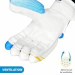 DSC Condor Ruffle Cricket Batting Gloves | Multicolor | Size: Mens | for Right-Hand Batsman